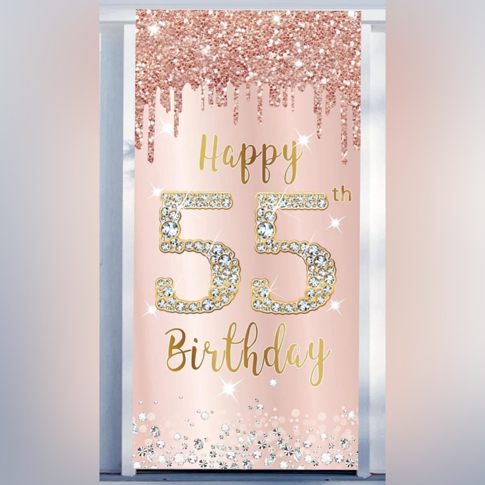 NWT-“Happy 55th Birthday” Door Cover Sign 🥳🎁🎉